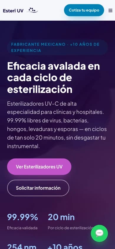 Sitio publicado de EsteriUV
