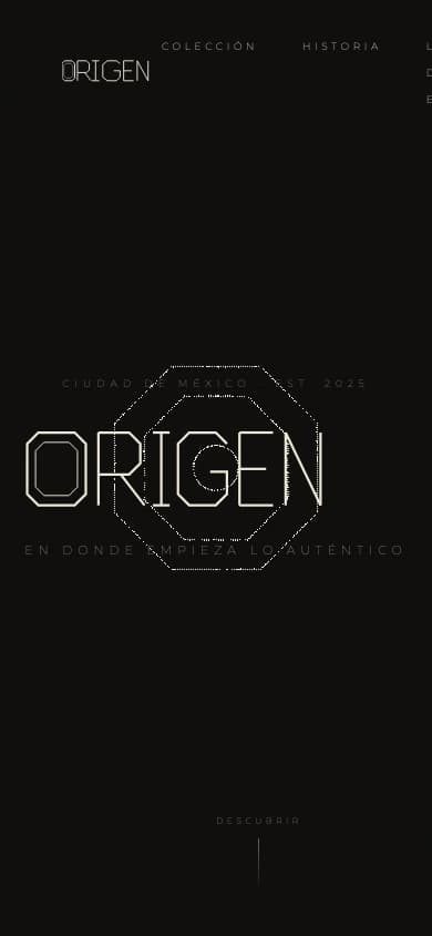 Sitio publicado de Origen Store